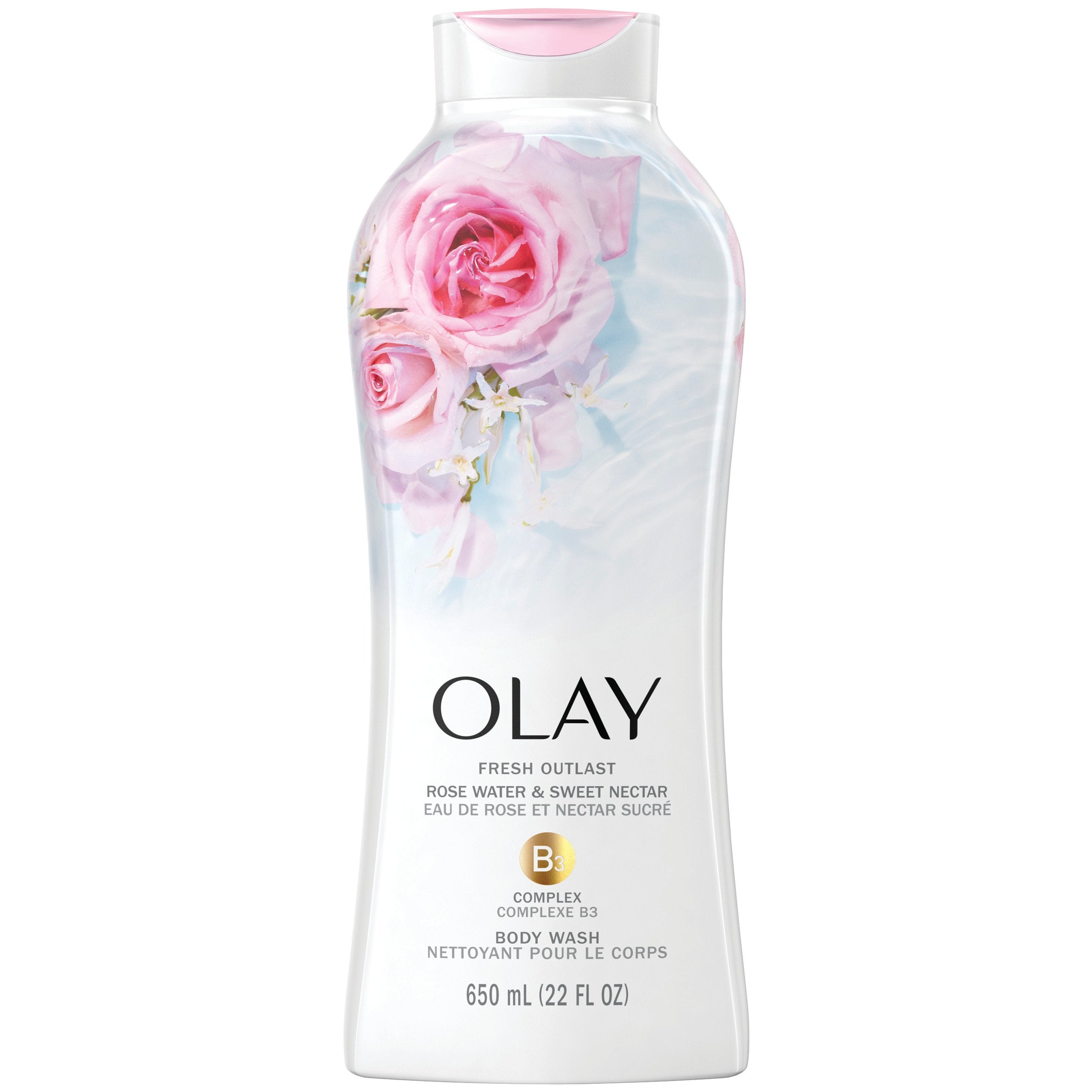 Olay Fresh Outlast Body Wash Rose Water & Sweet Nectar