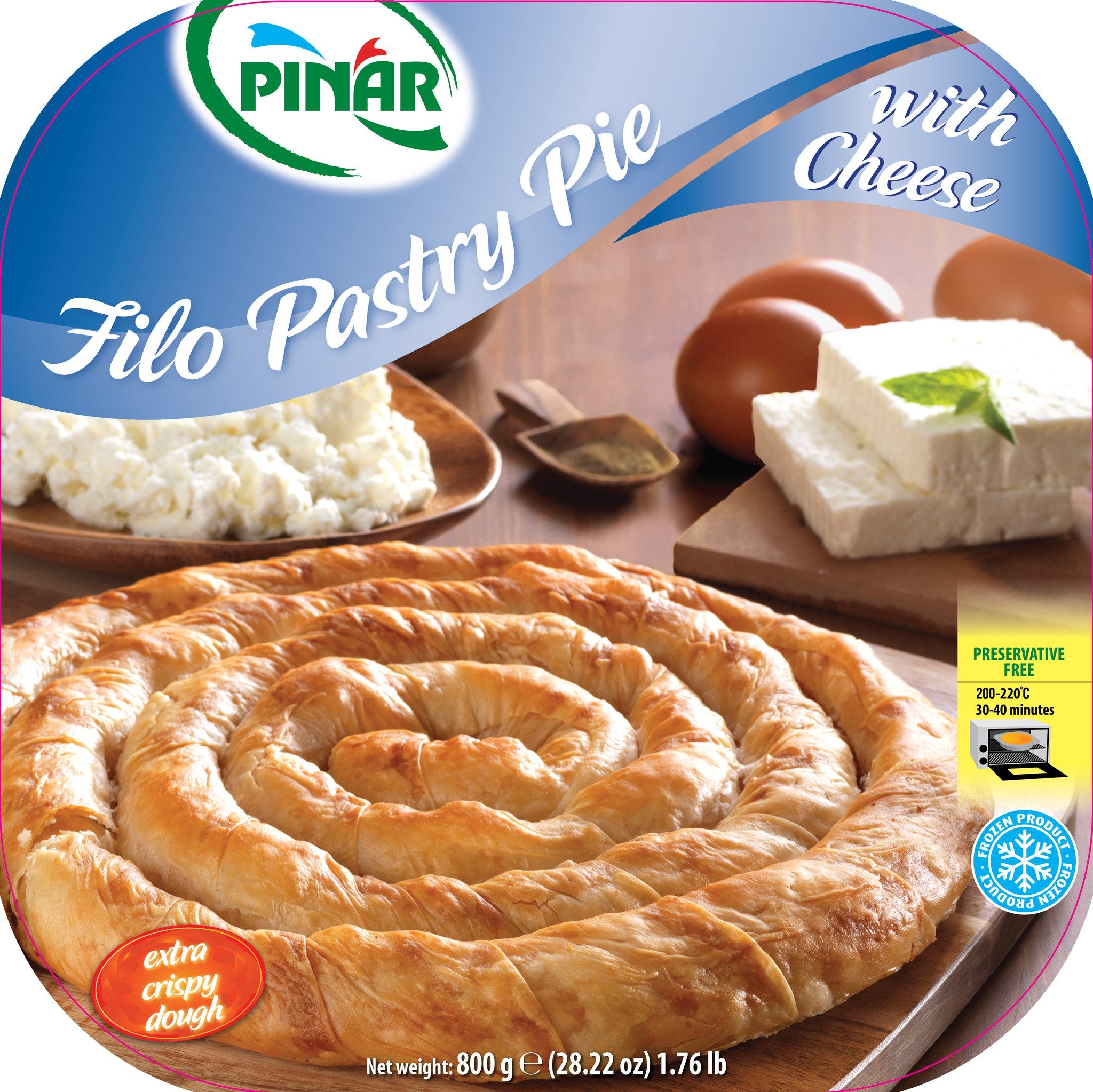 PASTRY PIE W/CHEESE 800 GR