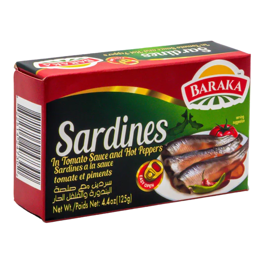 Sardines in Soy Oil & Chilli Pepper "Baraka" 125g