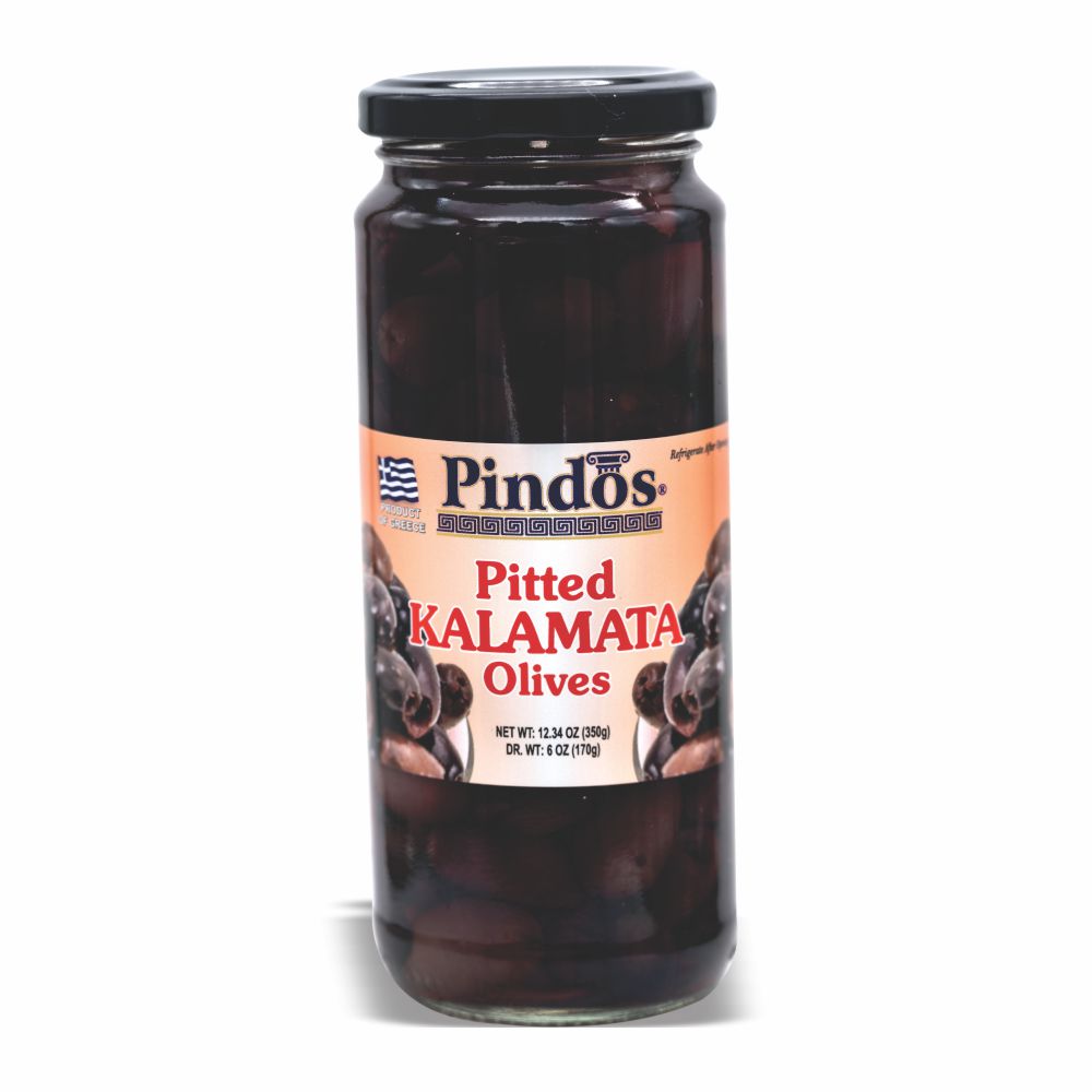 PINDOS KALAMATA PITTED OLIVE 12/7.4OZ