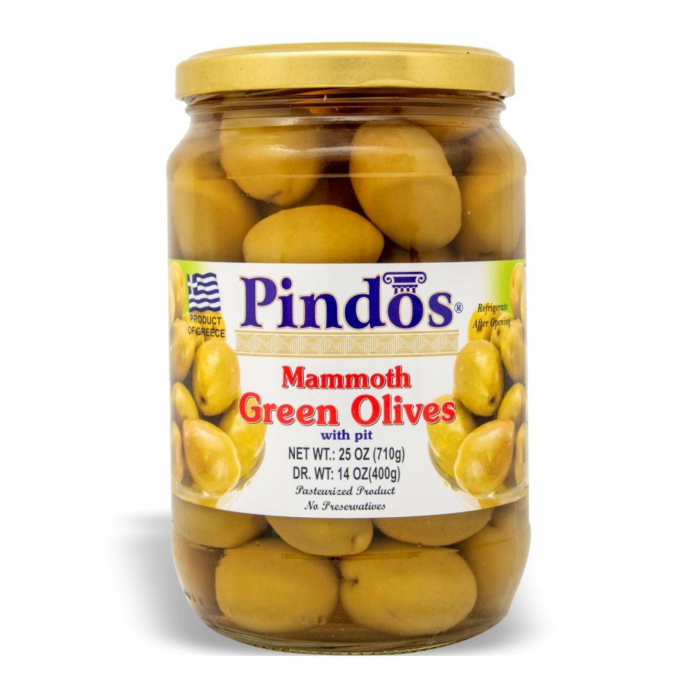 PINDOS GREEN MAMOUTH OLIVE 6/400 GR