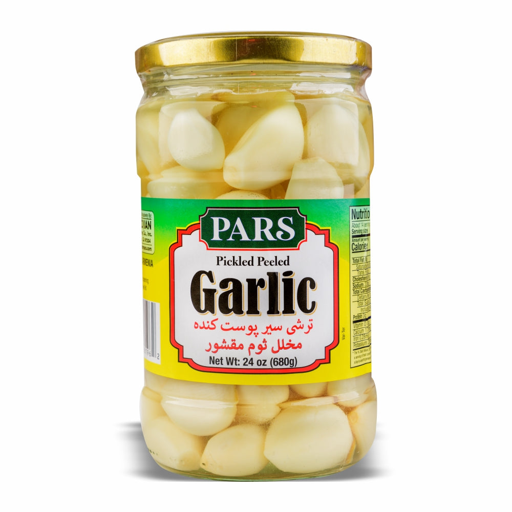 PARS PEELED GARLIC PICKLE 12/24 OZ