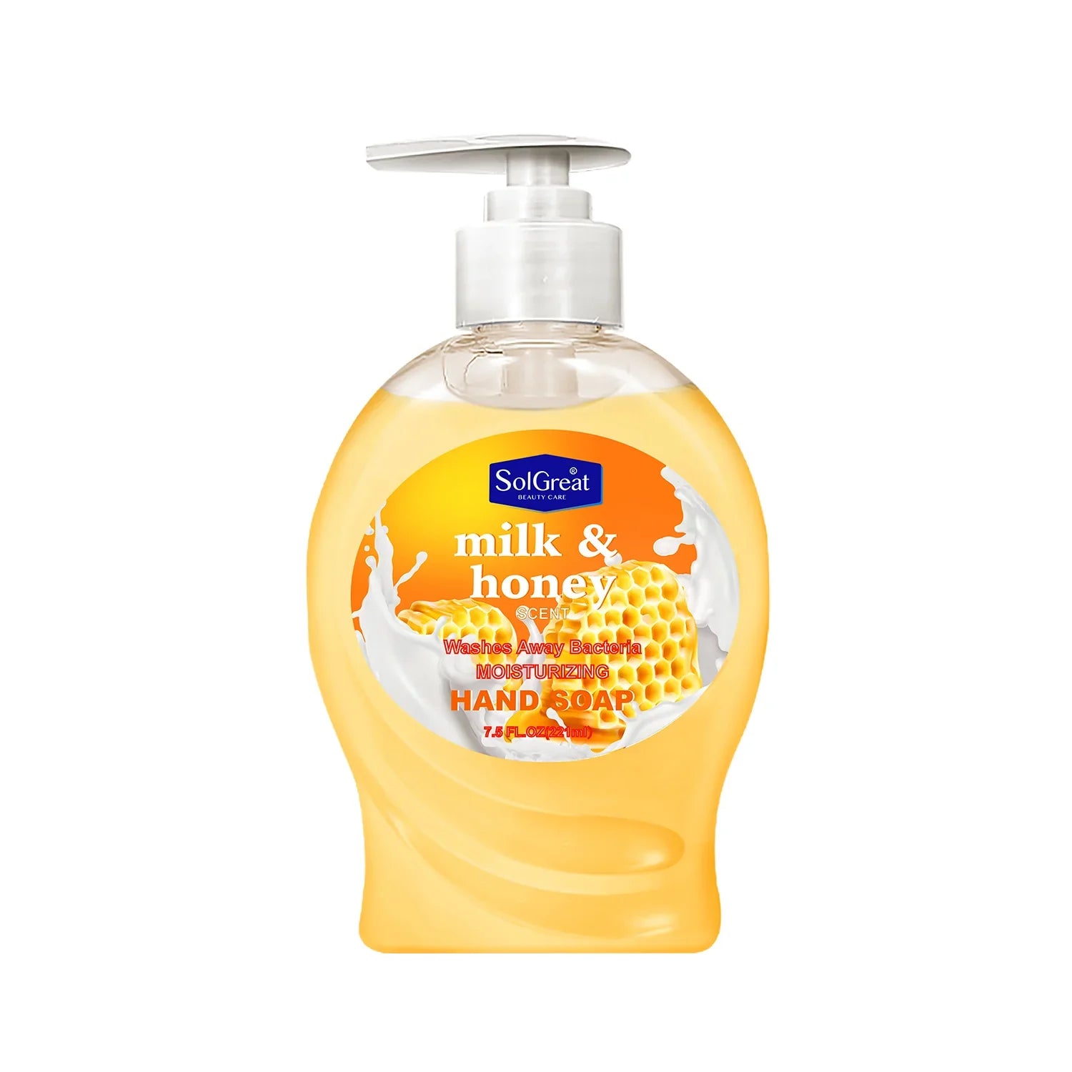 SOLGREAT MOISTURIZING HAND SOAP - MILK & HONEY SCENT